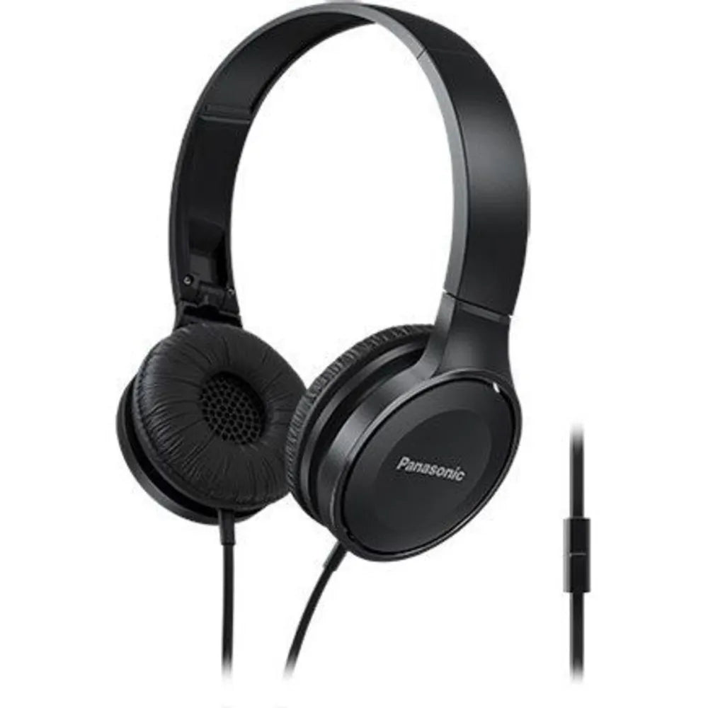Panasonic RP-HF100ME-K On-Ear Headphones, black