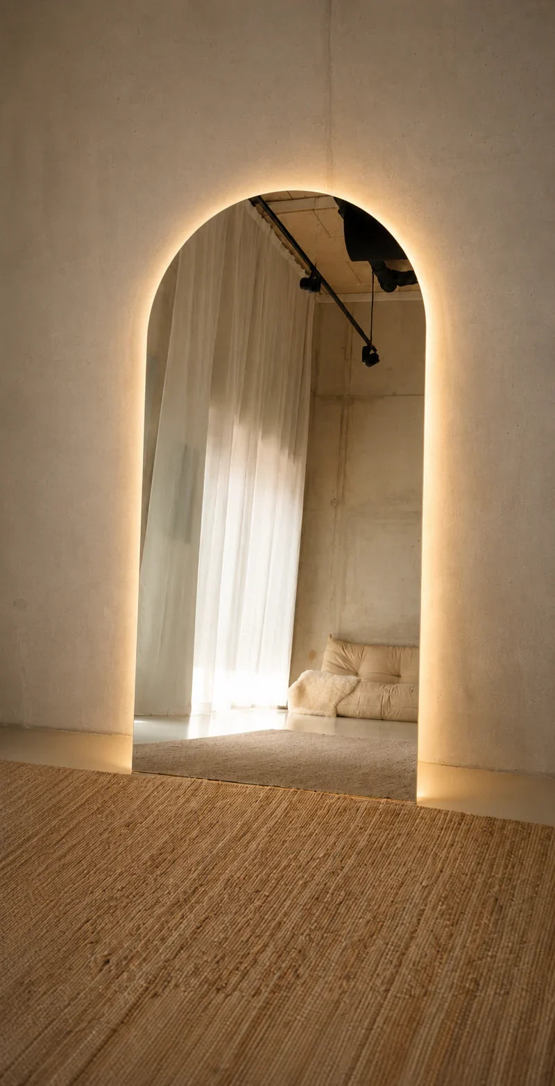 Luna Boogspiegel - Led Verlichting - 200 x 100 cm