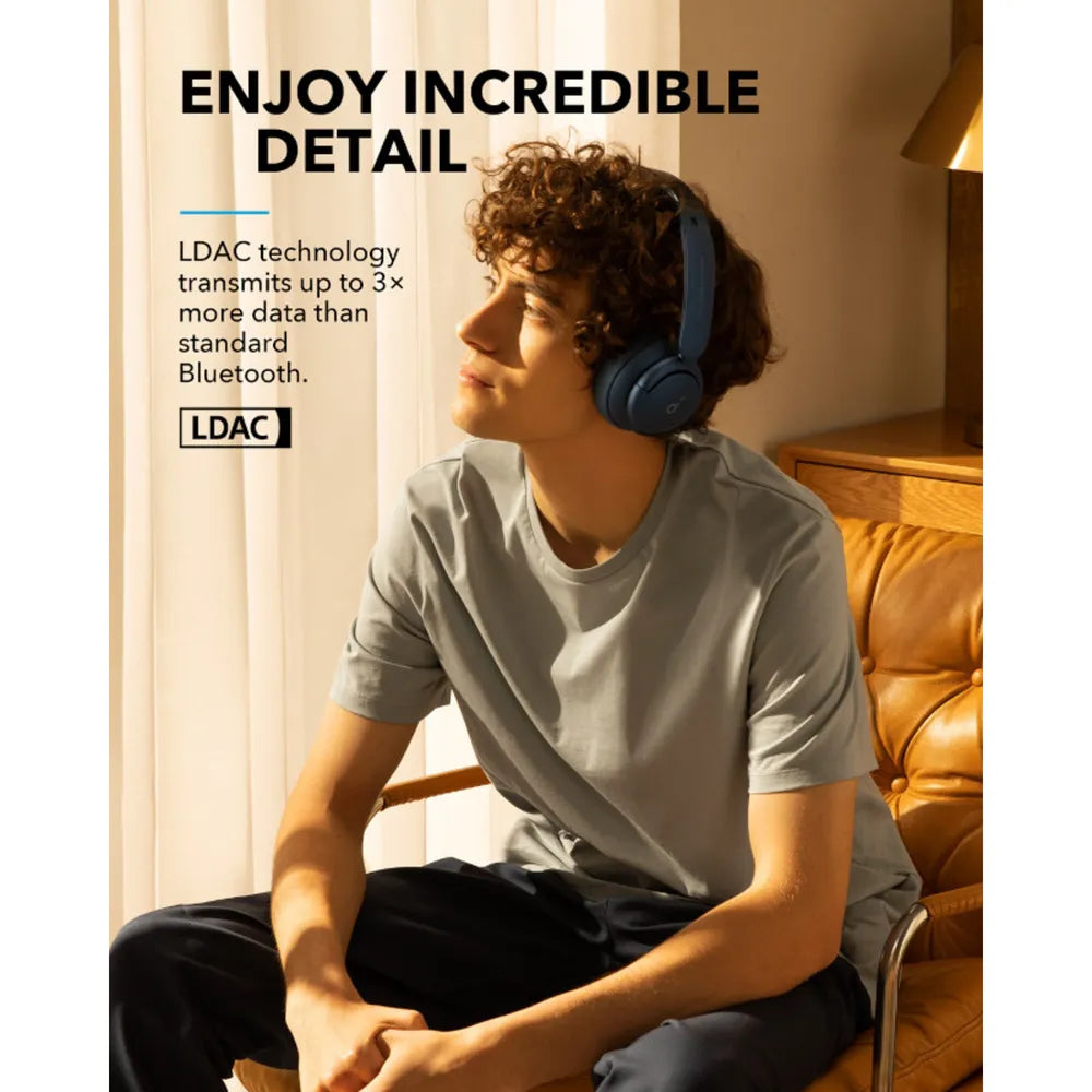 soandcore by Anker Life Q35 Over-Ear Headphones, Bluetooth, Noise-Canceling, App