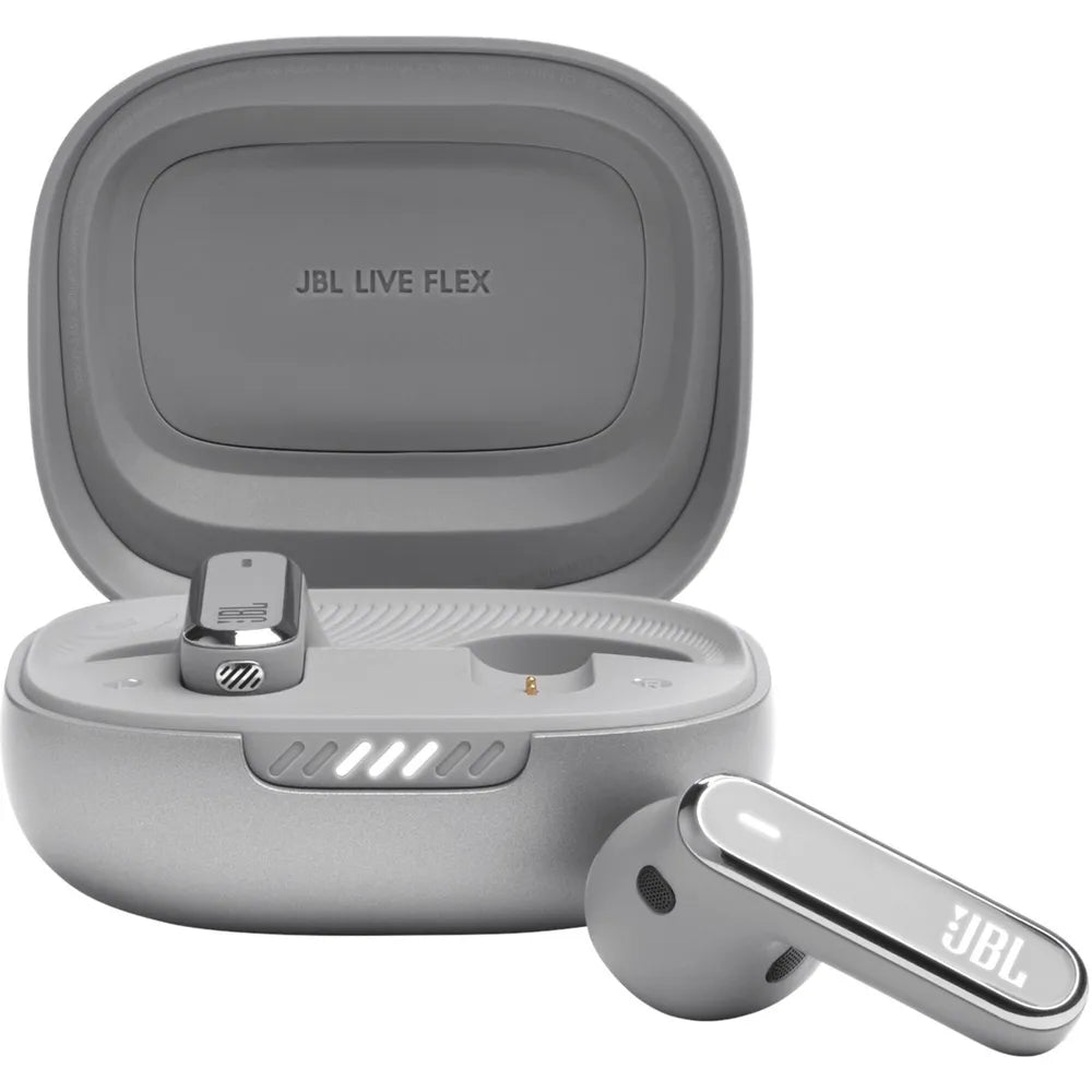 JBL LIVE Flex True Wireless In-Ear Bluetooth Headphones silver
