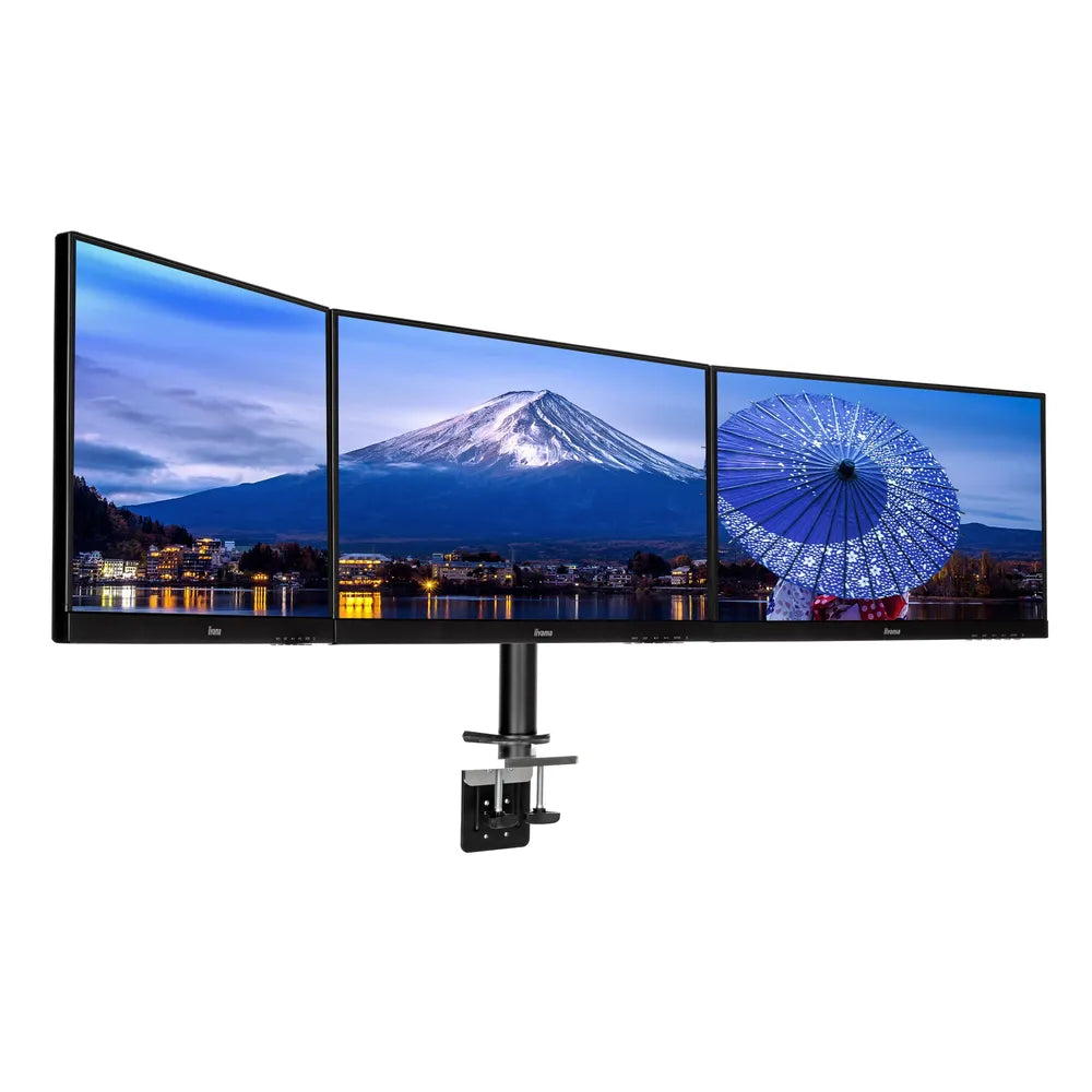 iiyama DS1003C-B1 Monitorhalterung for drei Displays bis 27 inch