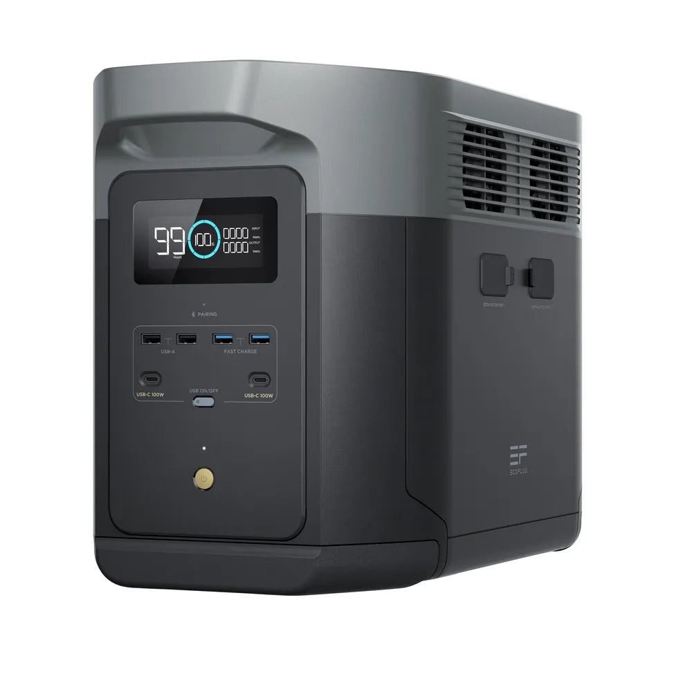 EcoFlow Delta 2 Max Power Station Solargenerator 2048Wh|2400W (0% VAT. gem. § 12 Abs. 3 VAT law)