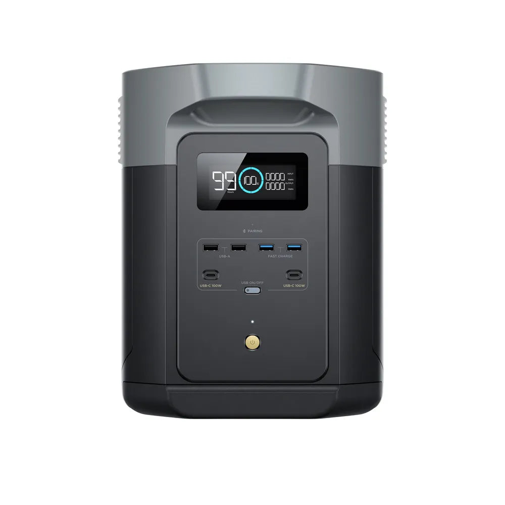 EcoFlow Delta 2 Max Power Station Solargenerator 2048Wh|2400W (0% VAT. gem. § 12 Abs. 3 VAT law)