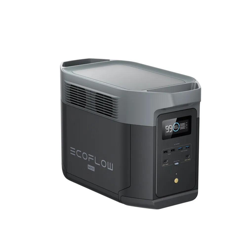 EcoFlow Delta 2 Max Power Station Solargenerator 2048Wh|2400W (0% VAT. gem. § 12 Abs. 3 VAT law)