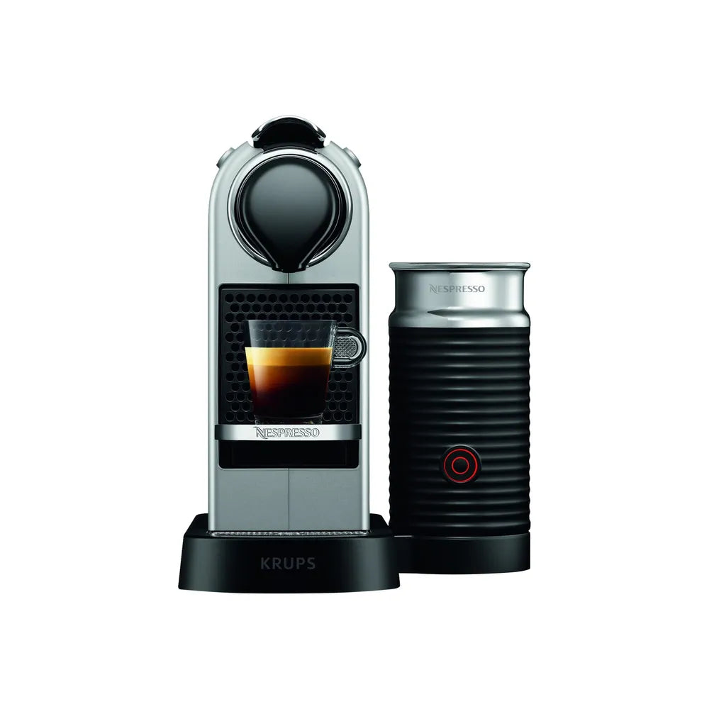 Nespresso Coffee Capsule Machine Krups XN761B CitiZ & Milk Silver