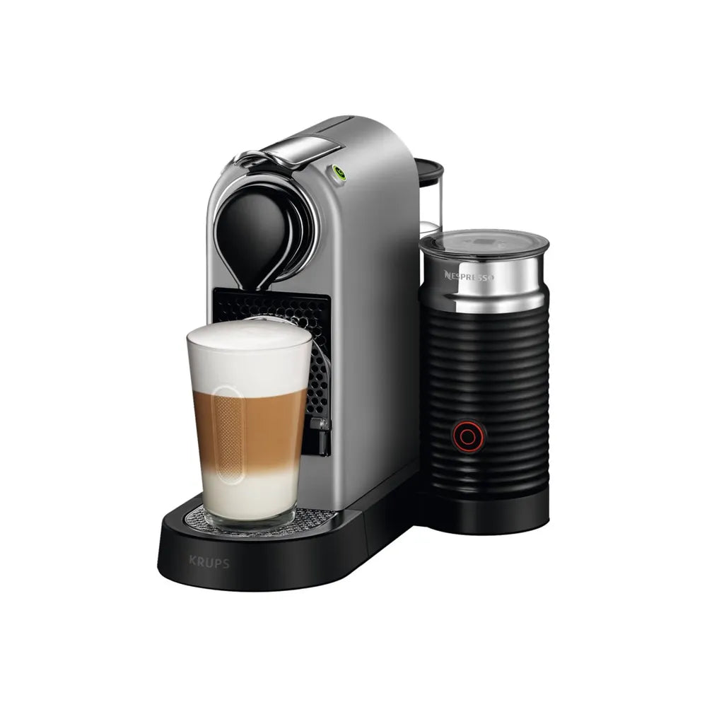 Nespresso Coffee Capsule Machine Krups XN761B CitiZ & Milk Silver