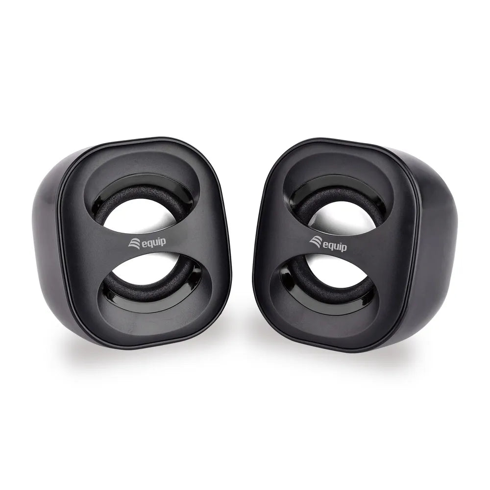 EQUIP 245330 Mini USB-Speaker, Black [Black]