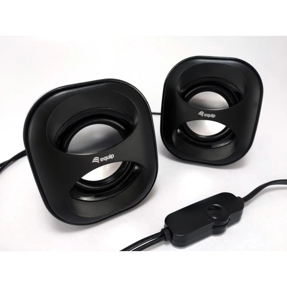 EQUIP 245330 Mini USB-Speaker, Black [Black]