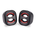 EQUIP 245331 Mini USB-Speaker, Black/Red [Black and Red]