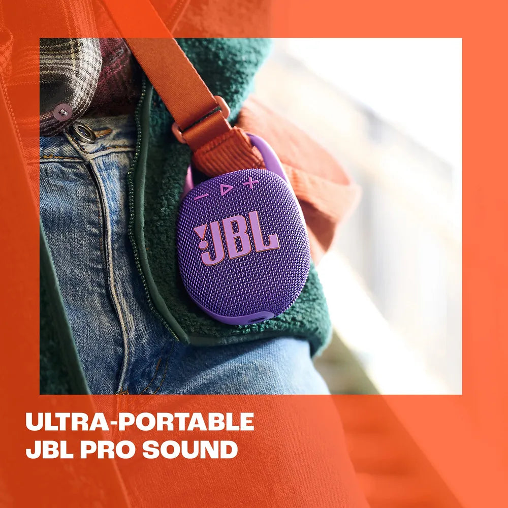 JBL Clip 5 Portable Bluetooth-Speaker waterproof nach IP67 purple