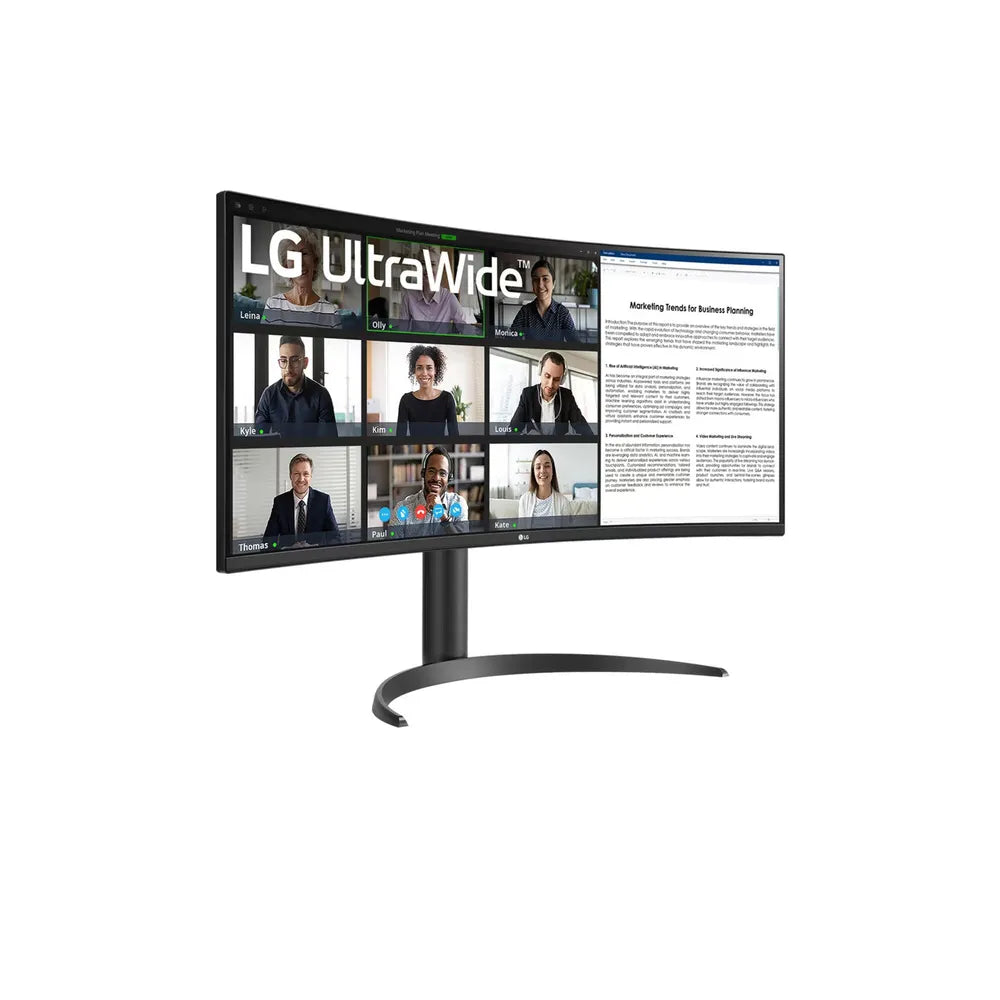 LG UltraWide 34WR55QK-B 34 inch UWQHD Curved VA LED 21:9 100 Hz Office Monitor