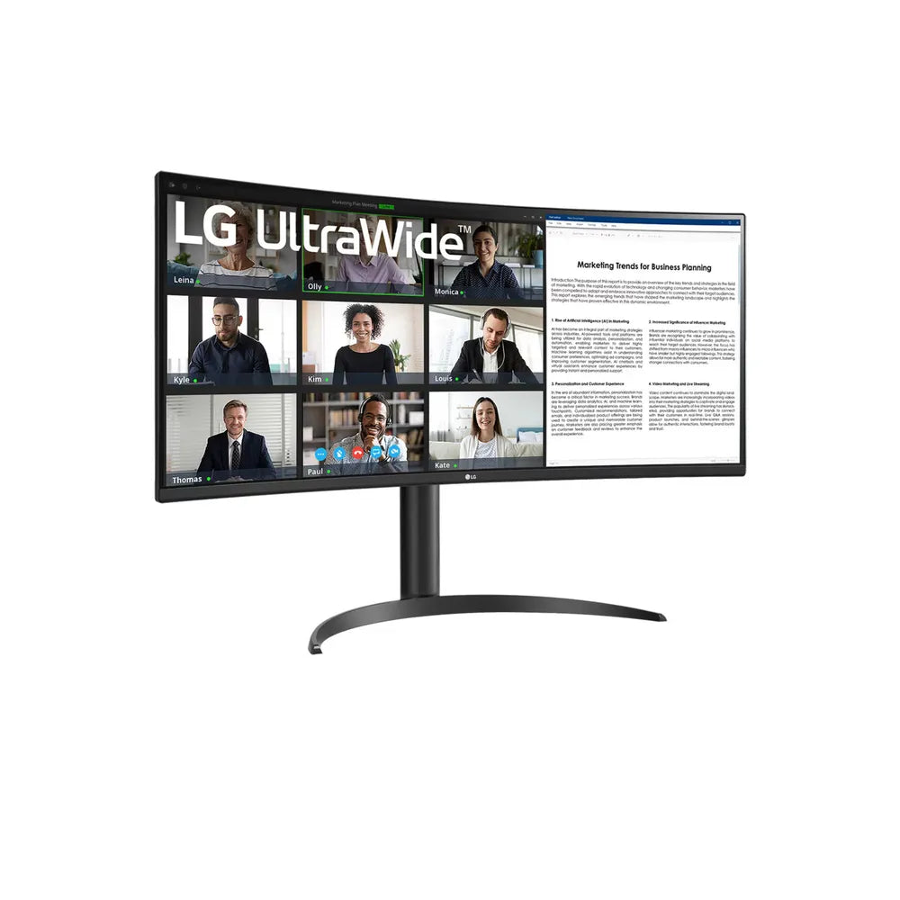 LG UltraWide 34WR55QK-B 34 inch UWQHD Curved VA LED 21:9 100 Hz Office Monitor