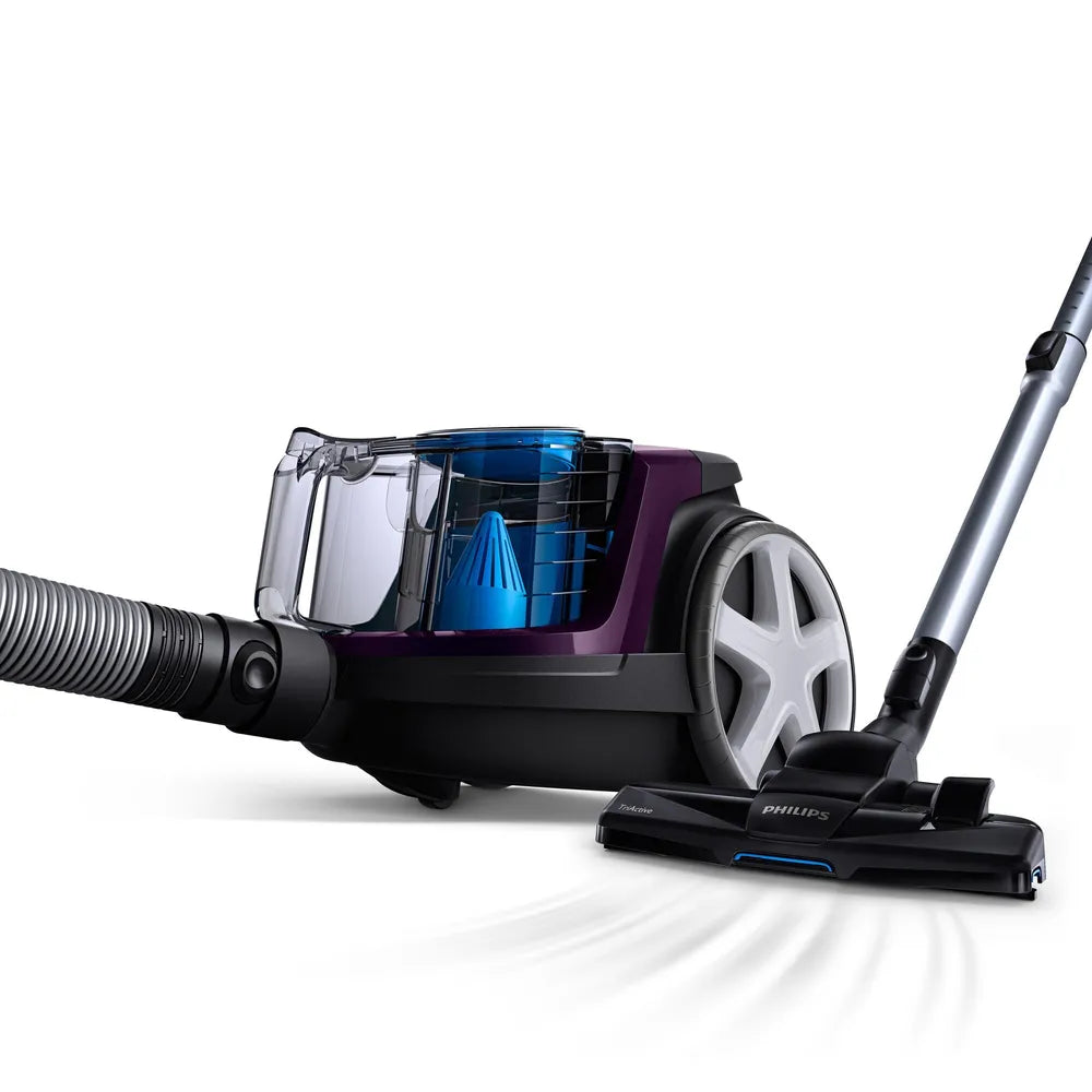 Philips FC9333/09 PowerPro Compact Beutelloser Staubsauger Magic Purple
