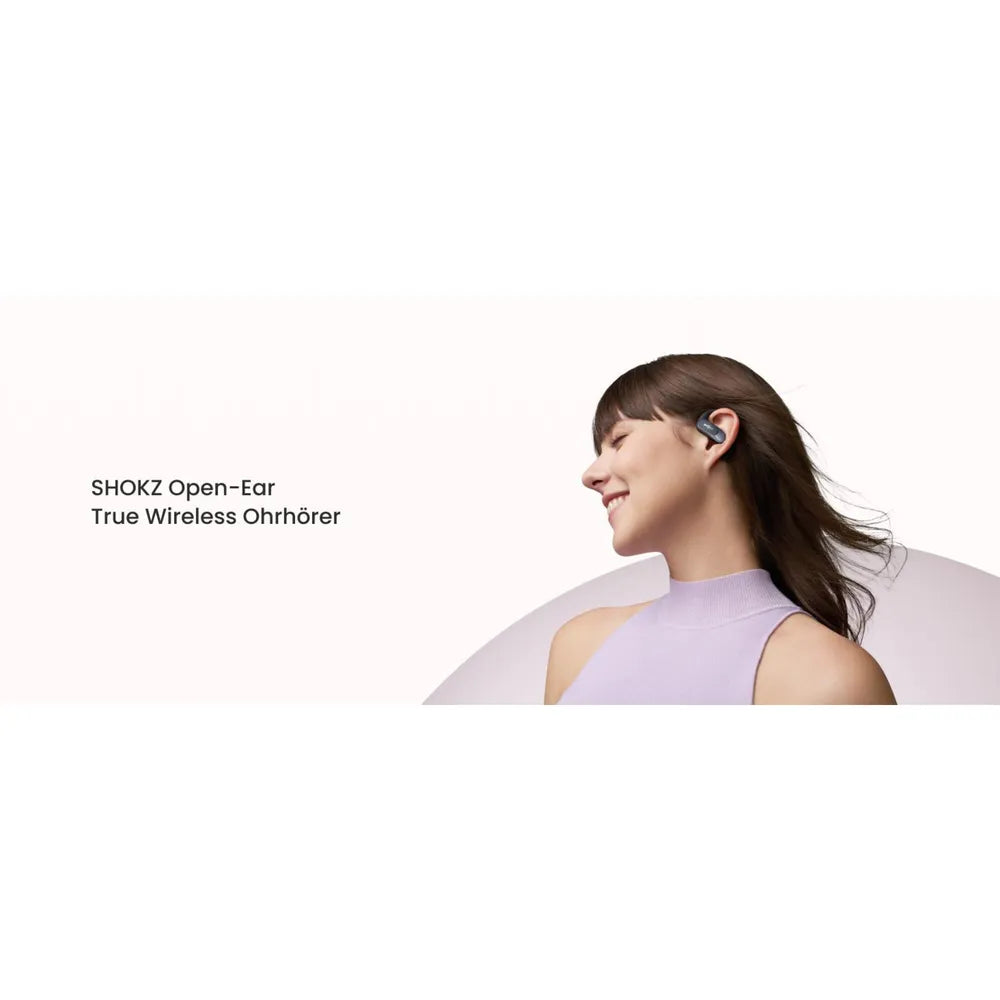 Shokz OpenFit Air True-Wireless Open-Ear-Headphones Black