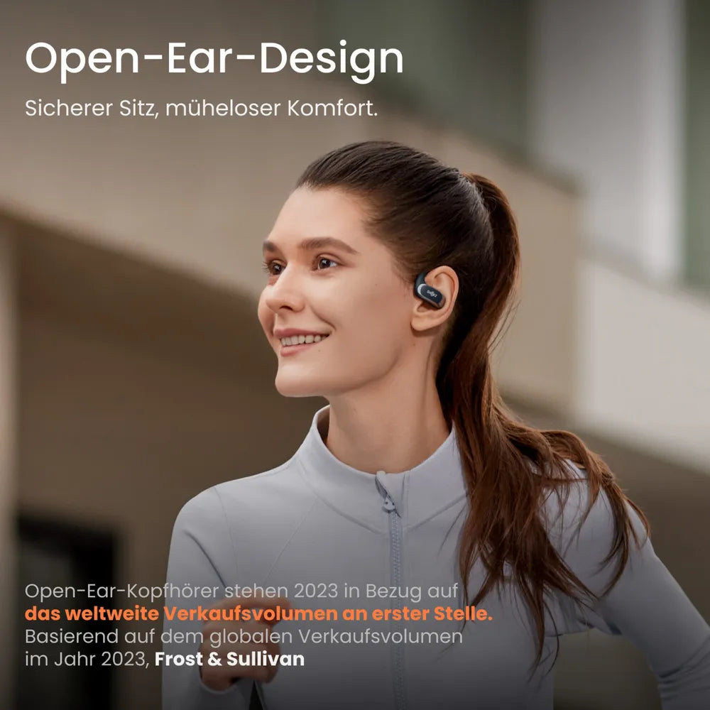 Shokz OpenFit Air True-Wireless Open-Ear-Headphones Black