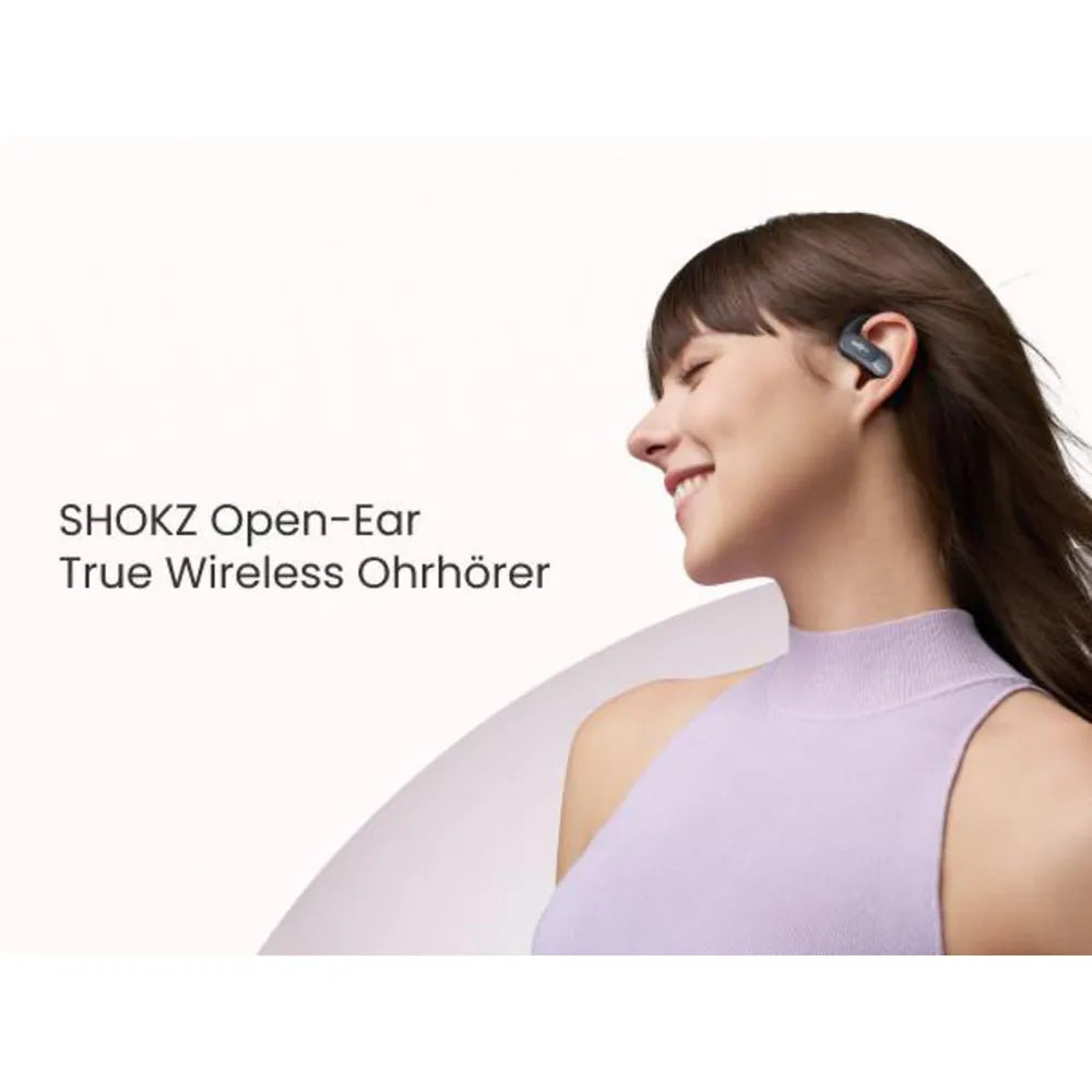 Shokz OpenFit Air True-Wireless Open-Ear-Headphones Black
