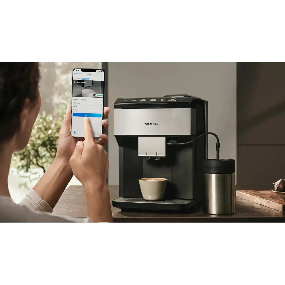 Siemens TP516DX3 EQ.500 classic connect Automatic Coffee Machine edelstahl / black