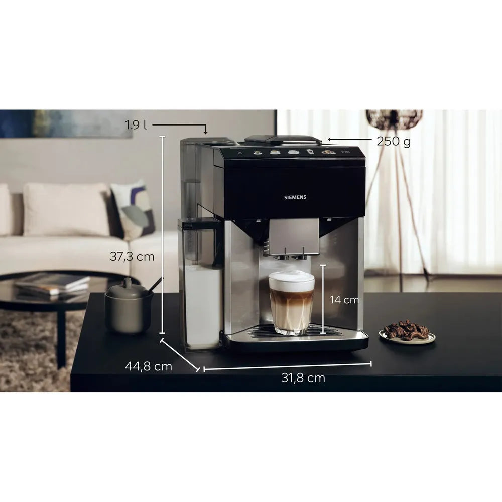 Siemens TQ517D03 EQ.500 integral Automatic Coffee Machine edelstahl / black