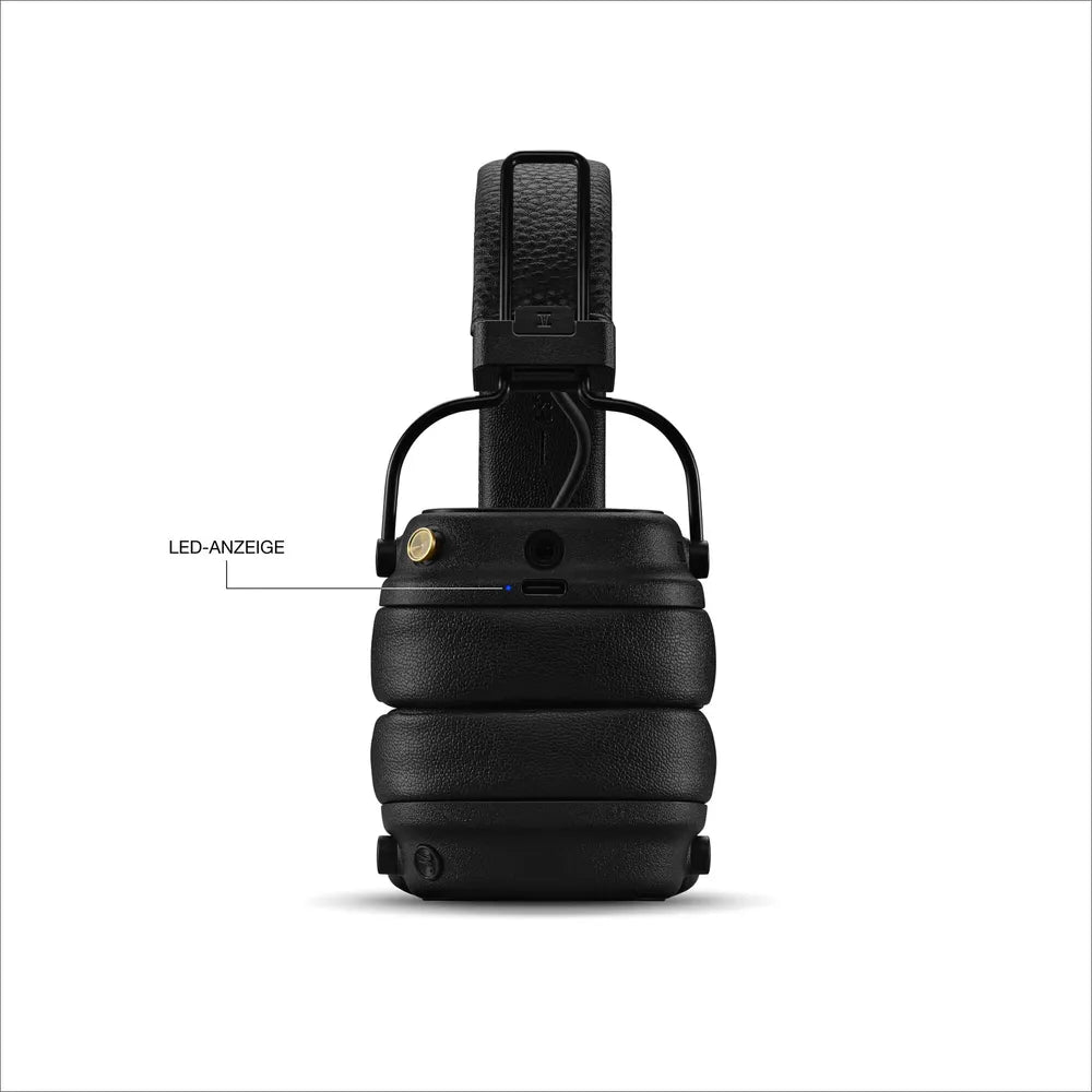 Marshall Major V On-Ear-Headphones Bluetooth black