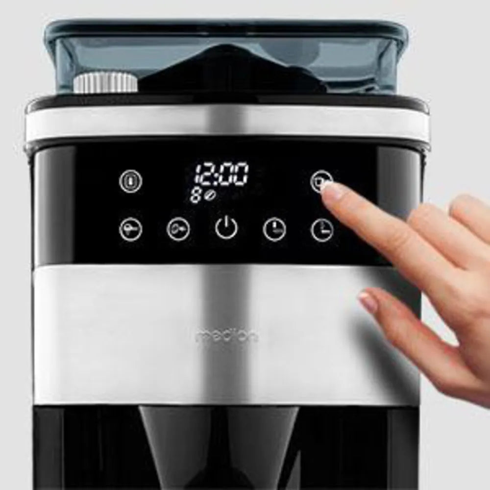 Medion MD 19911 Coffee Machine with Mahlwerk edelstahl