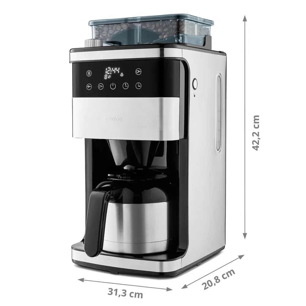 Medion MD 19911 Coffee Machine with Mahlwerk edelstahl