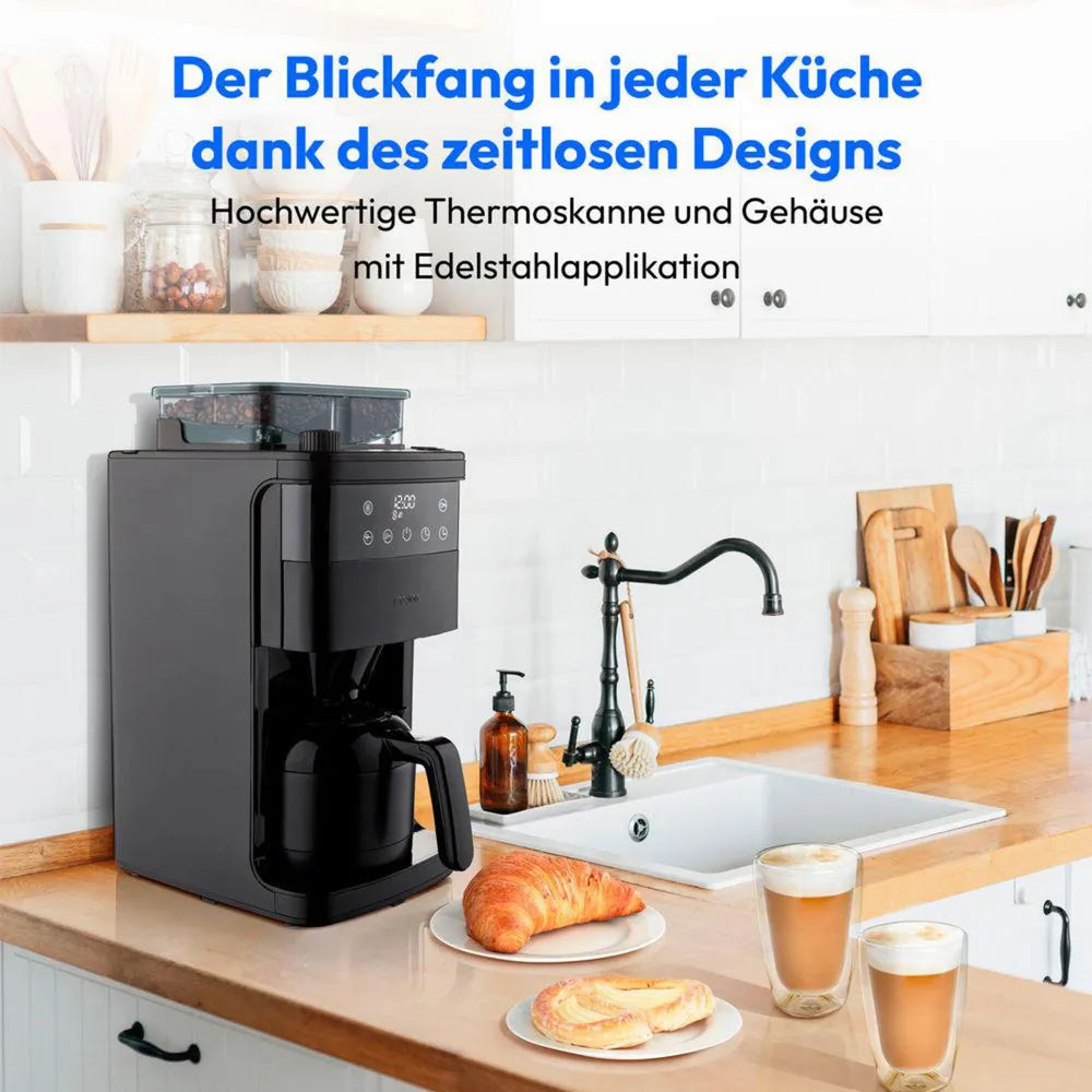 Medion MD 19911 Coffee Machine with Mahlwerk black