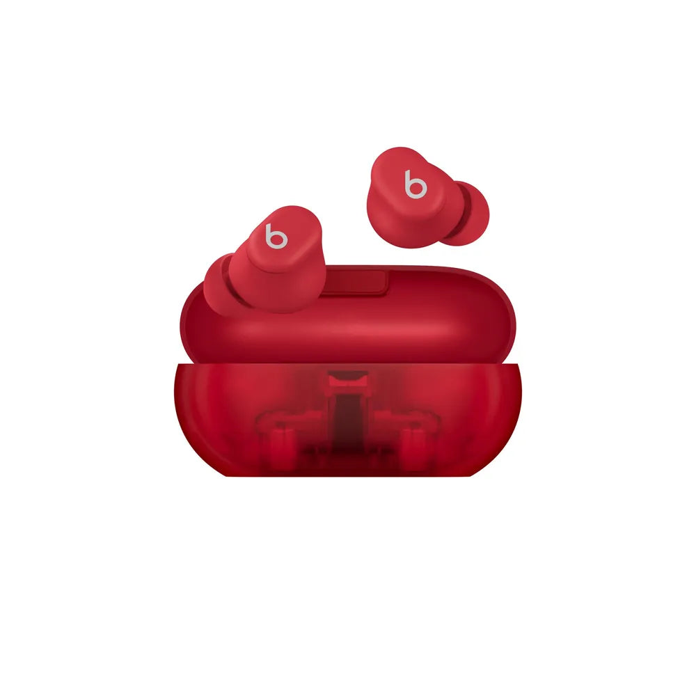 Beats Solo Buds True Wireless In-Ear Headphones Transparent Red