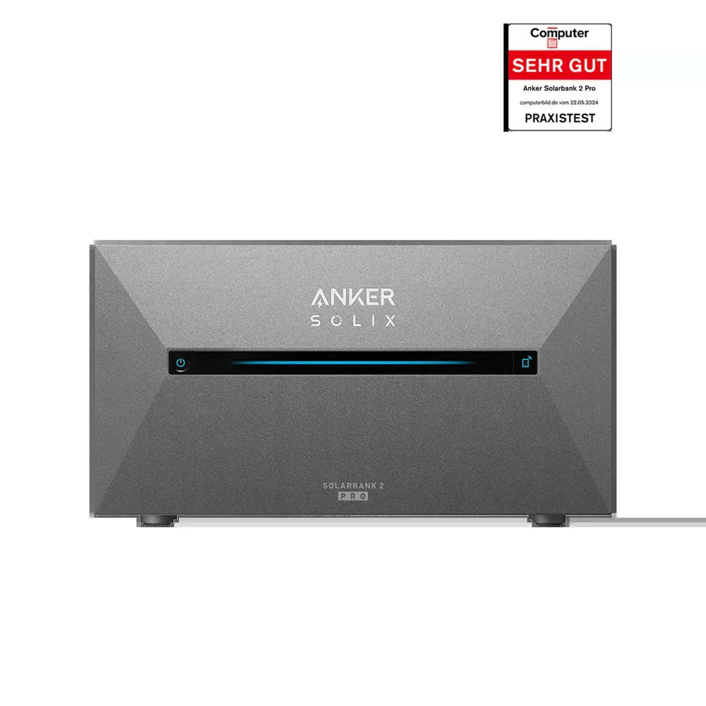 Anker SOLIX Solarbank 2 Pro+ Solarstromspeicher 1.600 Wh incl.. Smart Meter (0% VAT. gem. § 12 Abs. 3 VAT law)
