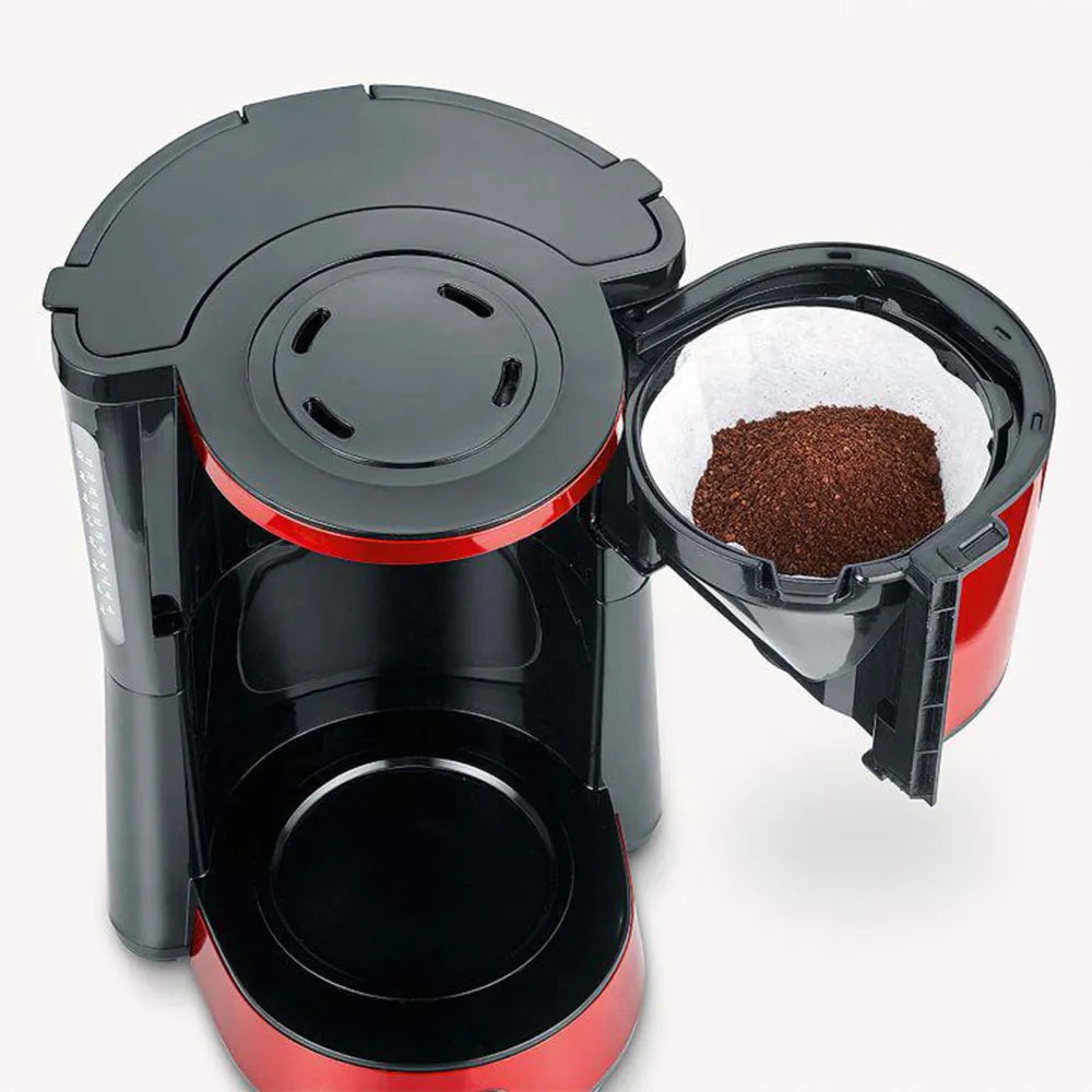 Severin KA 4817 Filter Coffee Machine red/black Glaskanne