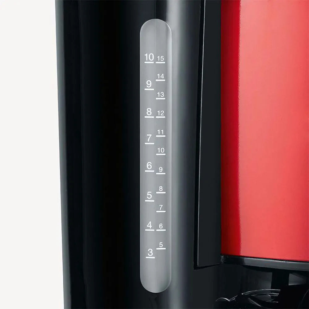 Severin KA 4817 Filter Coffee Machine red/black Glaskanne