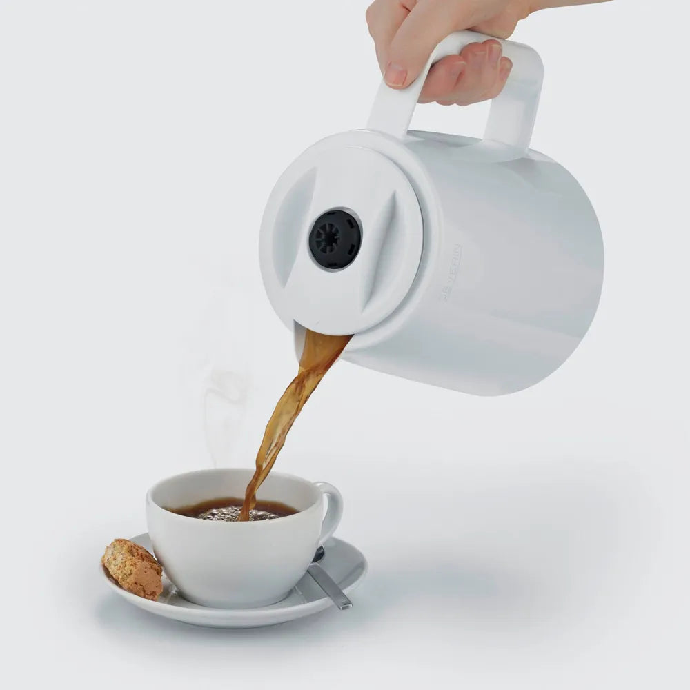 Severin KA 9309 Filter Coffee Machine 2 Thermokannen white