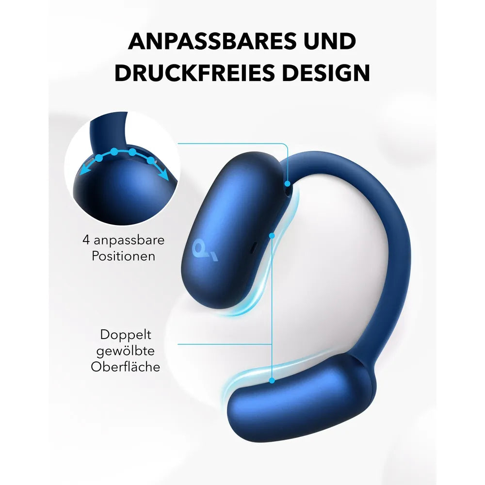 soandcore AeroFit 2 Bluetooth-Headphones blue