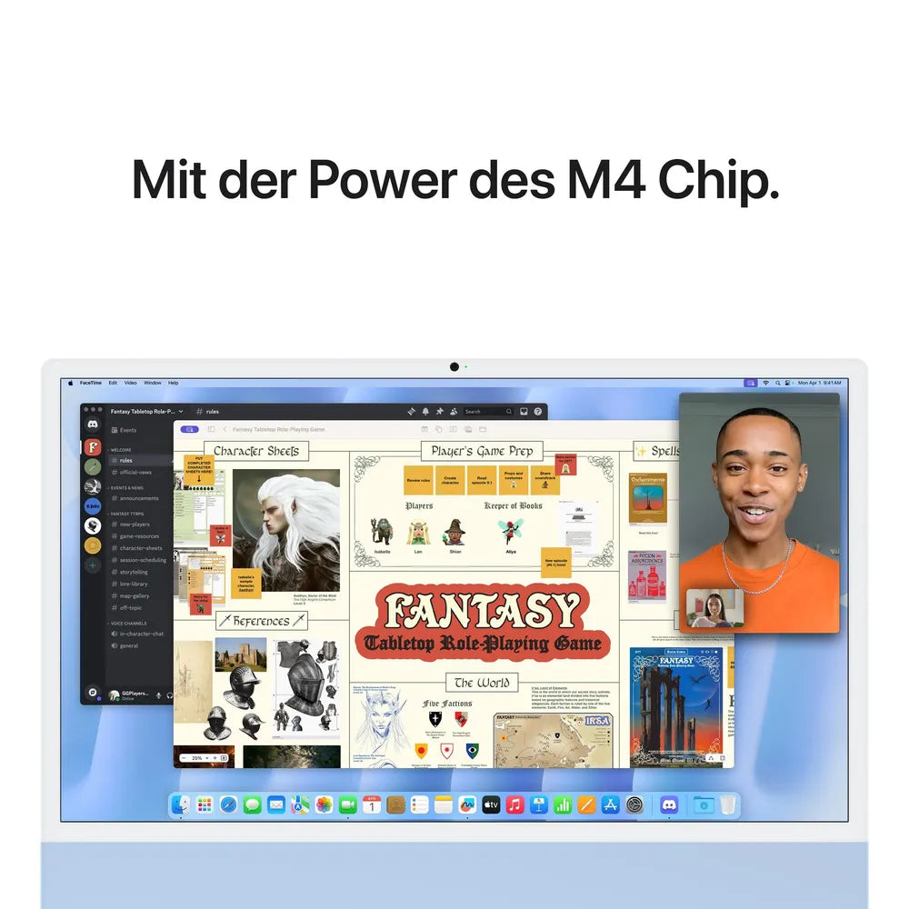 Apple iMac 24" Retina 4,5K 2024 M4/16/256GB 8C GPU Blue MWUF3D/A