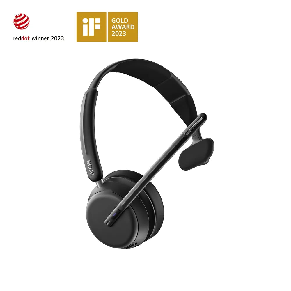 EPOS IMPACT 1030T Mono-Headset - MS-Teams-Version, Bluetooth (BTD 800a Adapter), BrainAdapt™-Technology, EPOS AI™