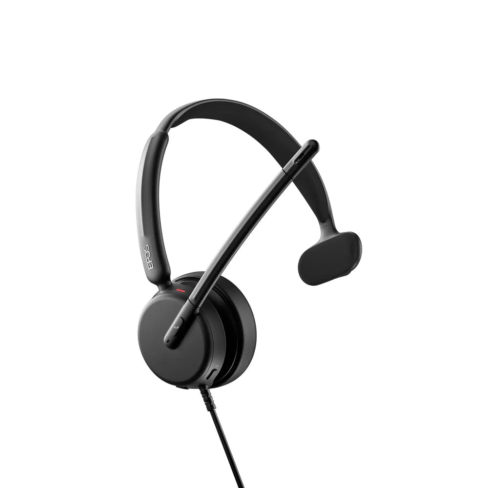 EPOS IMPACT 430 Mono-Headset - UC-Version, USB-C/-A, EPOS ActiveGard®-Technology, Einseitiges Busylight, Lift-to-Mute Function, Stummschalt-LED am Microphone
