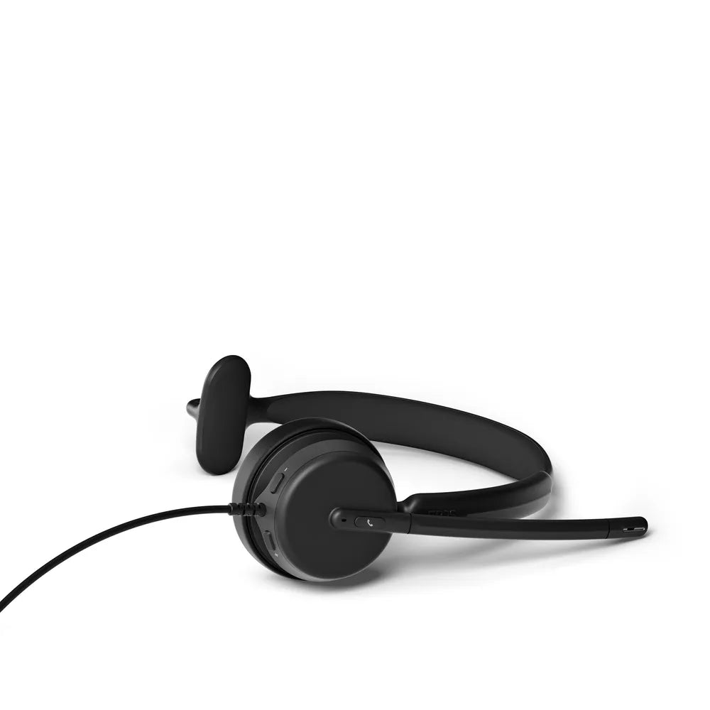 EPOS IMPACT 430 Mono-Headset - UC-Version, USB-C/-A, EPOS ActiveGard®-Technology, Einseitiges Busylight, Lift-to-Mute Function, Stummschalt-LED am Microphone