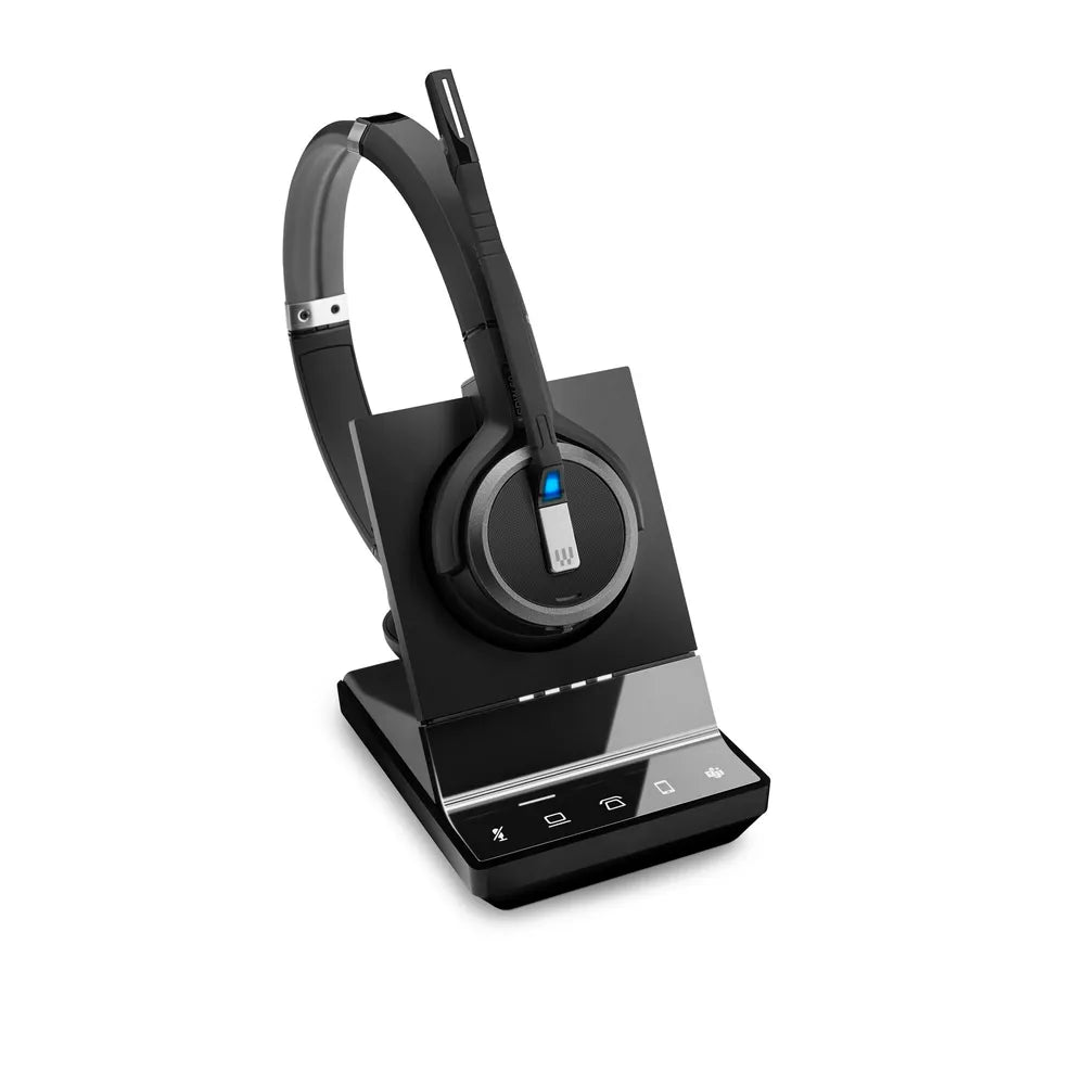 EPOS IMPACT SDW 5066T Stereo-DECT-Headset - MS-Teams-Version, Bluetooth (BTD 800 Adapter), EPOS ActiveGard®, Triple-Konnektivität, Noice Cancelling, Multi-Connect, incl.. Basisstation