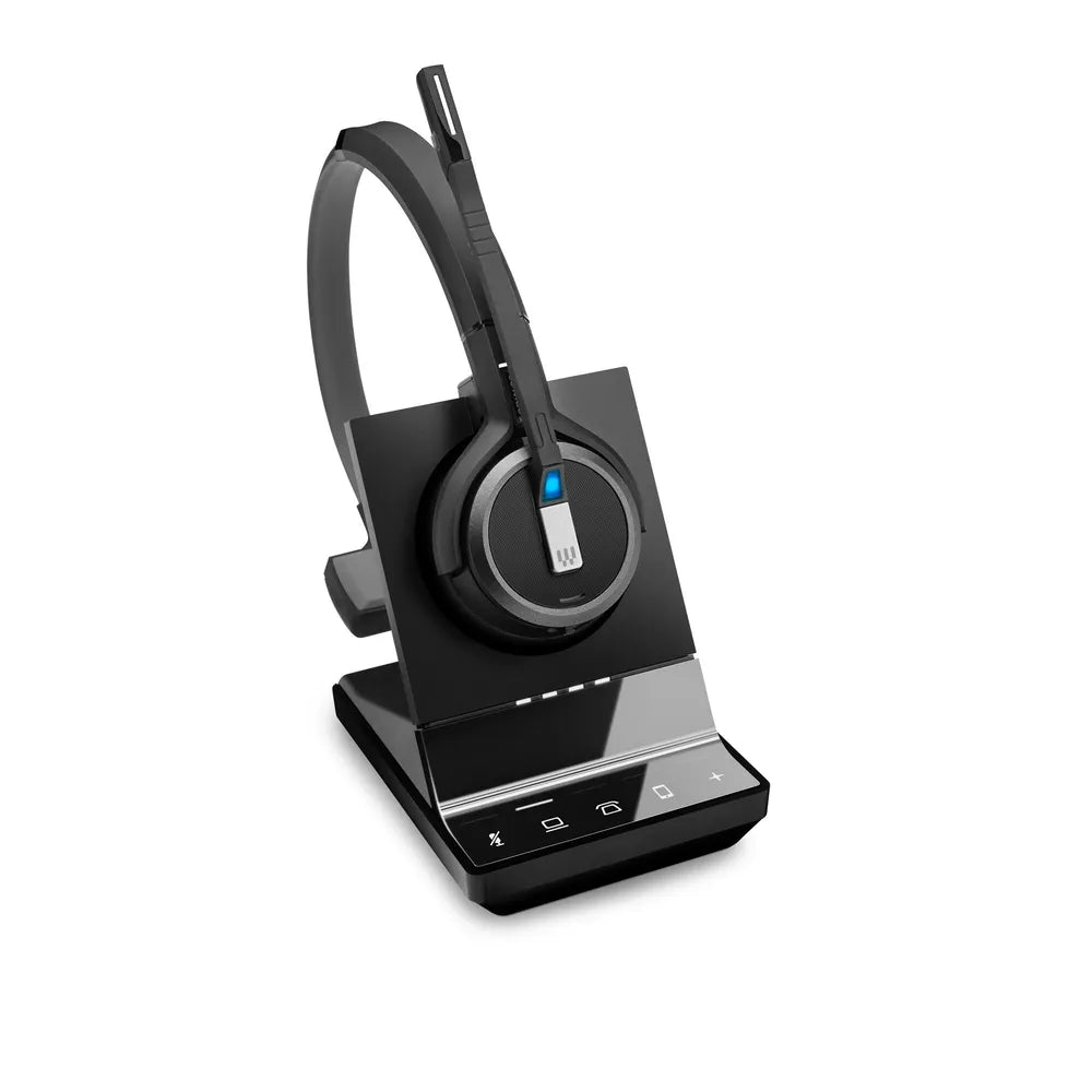 EPOS IMPACT SDW 5036T Mono-DECT-Headset - MS-Teams-Version, Bluetooth (BTD 800 Adapter), EPOS ActiveGard®, Triple-Konnektivität, Noice Cancelling, Multi-Connect, incl.. Basisstation