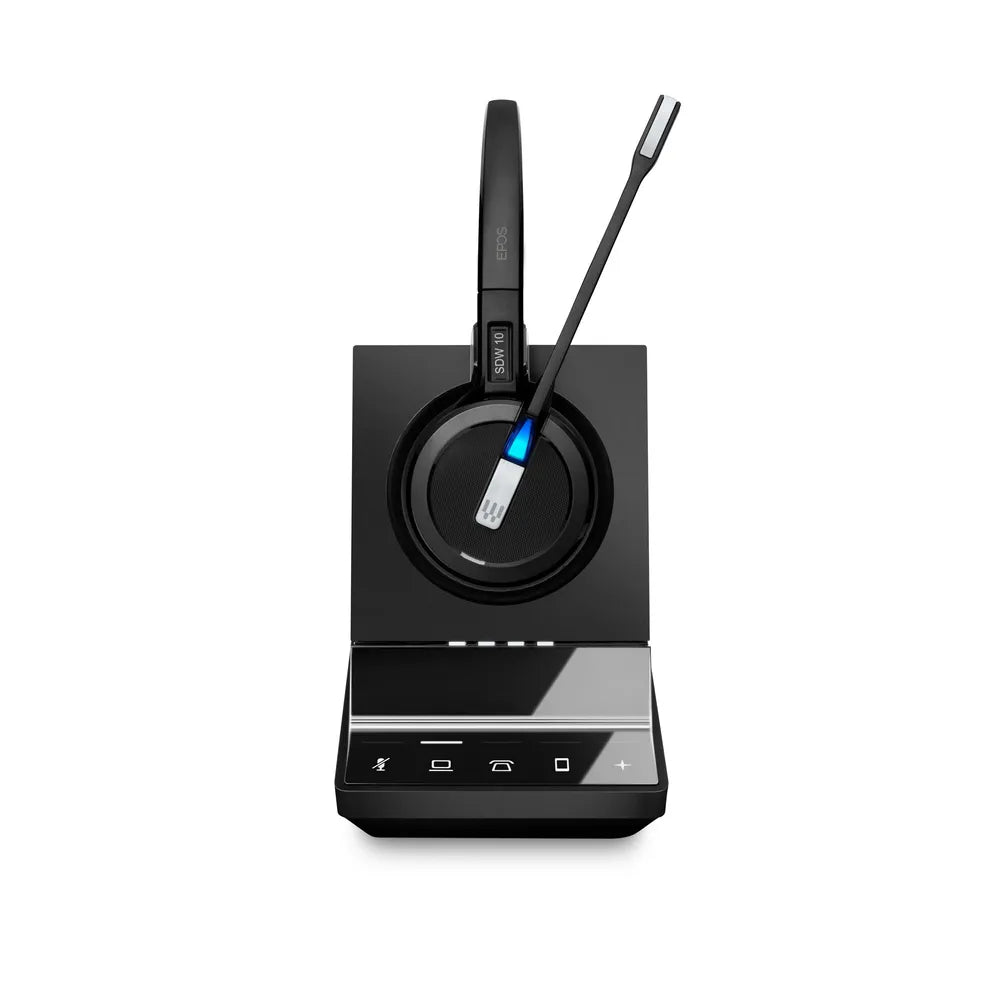 EPOS IMPACT SDW 5015 Mono-DECT-Headset - UC-Version, EPOS ActiveGard®-Technology, Dual-Konnektivität, Noice Cancelling, Multi-Connect, incl.. Basisstation