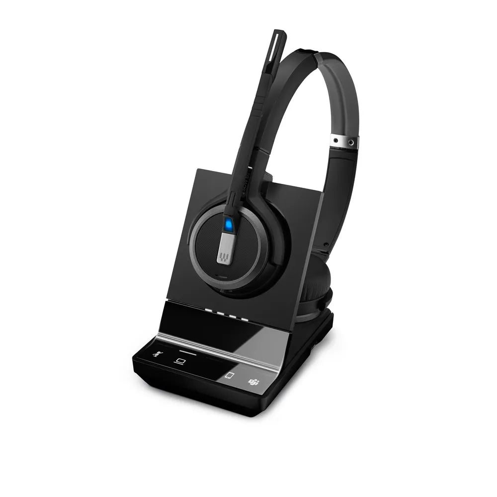 EPOS IMPACT SDW 5063T Stereo-DECT-Headset - MS-Teams-Version, EPOS ActiveGard®, Single-Konnektivität, Noice Cancelling, Multi-Connect, incl.. Basisstation
