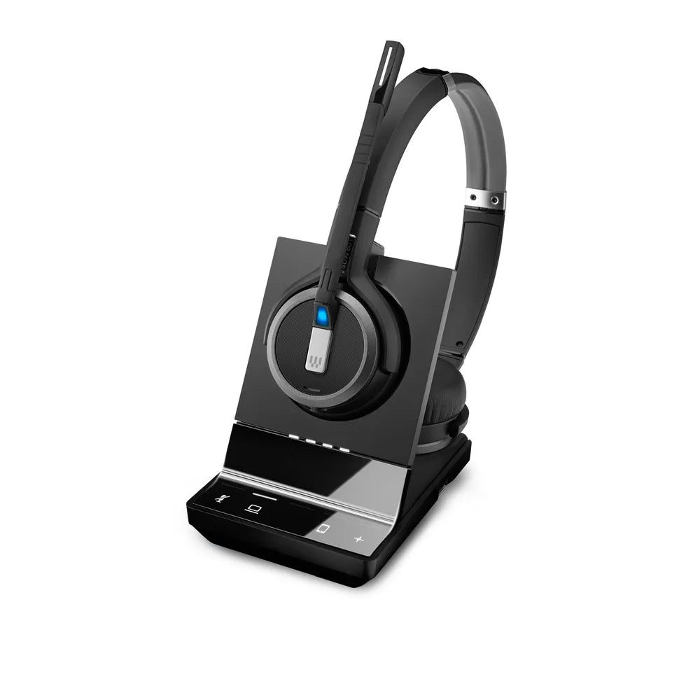 EPOS IMPACT SDW 5063T Stereo-DECT-Headset - MS-Teams-Version, EPOS ActiveGard®, Single-Konnektivität, Noice Cancelling, Multi-Connect, incl.. Basisstation