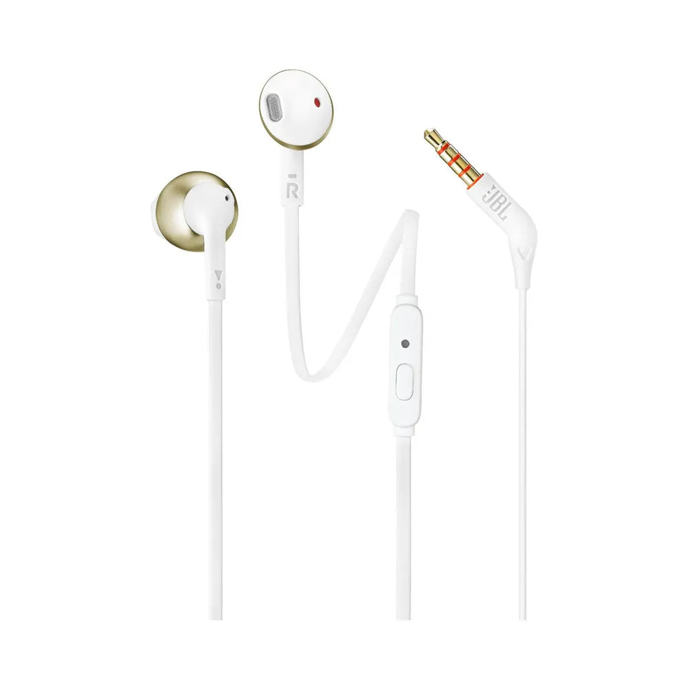 JBL T205 Champagner - In Ear-Headphones with Microphone