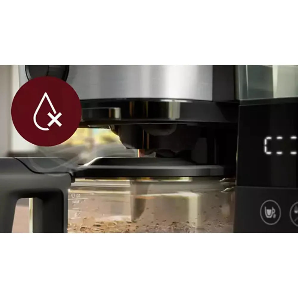 Philips HD7888/01 All-in-1 Brew Coffee Machine with Mahlwerk Black Metall