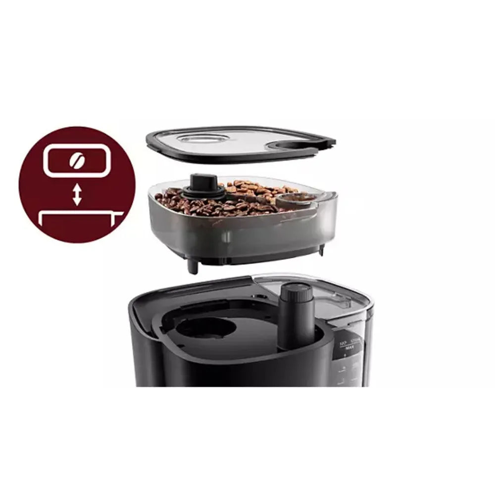 Philips HD7888/01 All-in-1 Brew Coffee Machine with Mahlwerk Black Metall