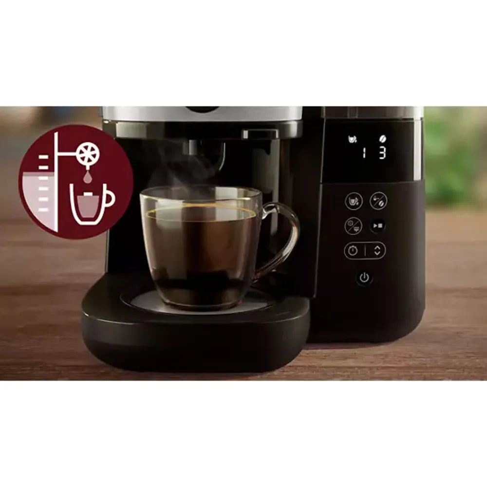 Philips HD7888/01 All-in-1 Brew Coffee Machine with Mahlwerk Black Metall