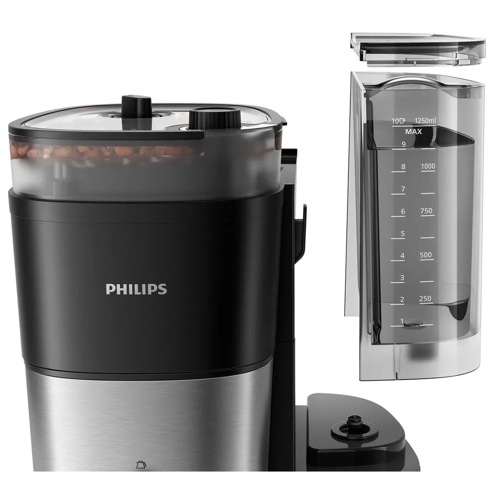 Philips HD7888/01 All-in-1 Brew Coffee Machine with Mahlwerk Black Metall