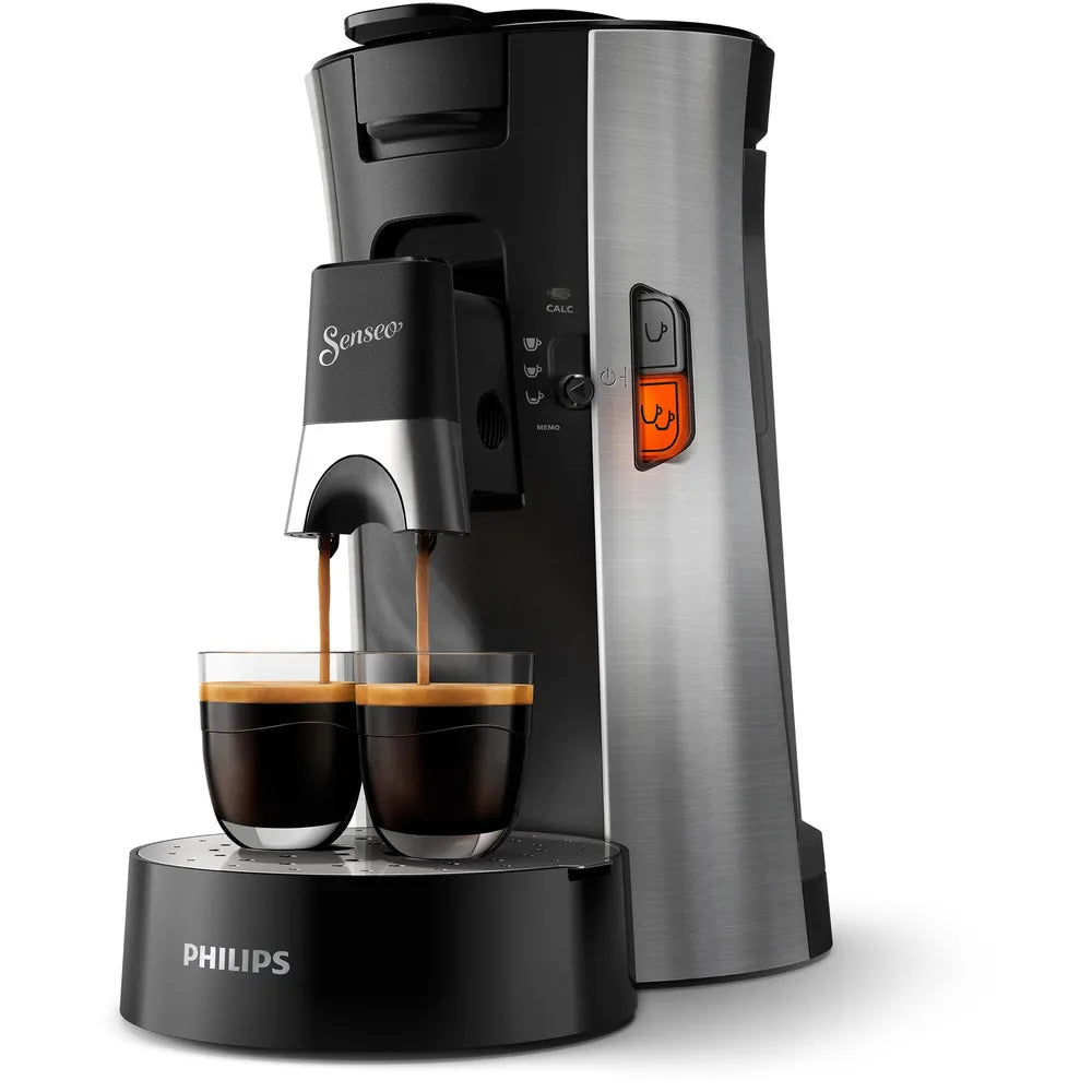 Philips CSA250/10 SENSEO Select Kaffeepadmaschine, black/gebürstetes Metall