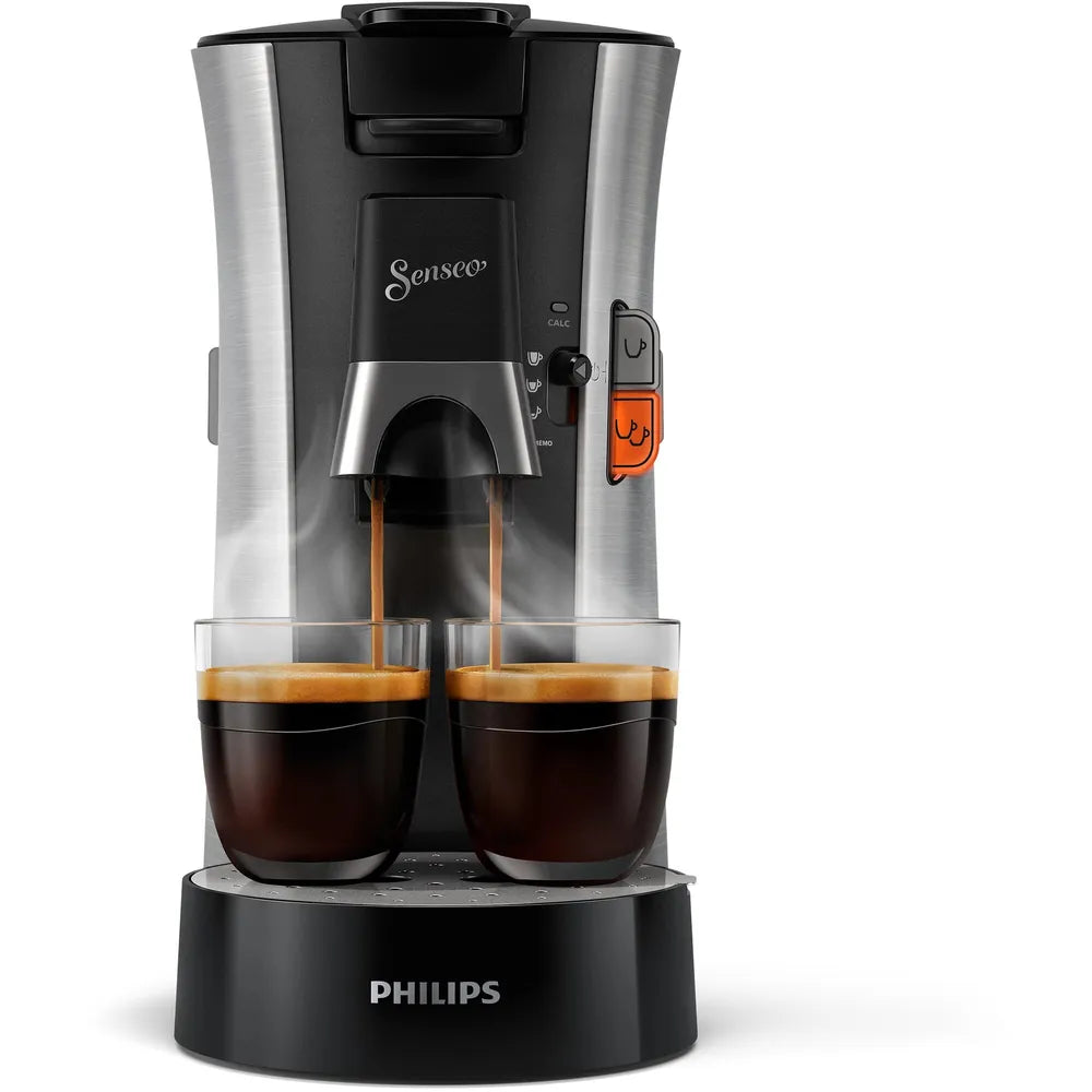 Philips CSA250/10 SENSEO Select Kaffeepadmaschine, black/gebürstetes Metall