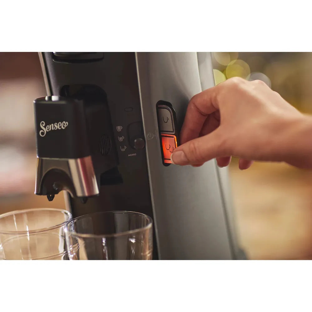 Philips CSA250/10 SENSEO Select Kaffeepadmaschine, black/gebürstetes Metall