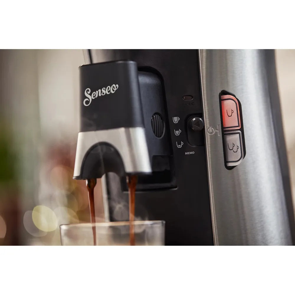 Philips CSA250/10 SENSEO Select Kaffeepadmaschine, black/gebürstetes Metall